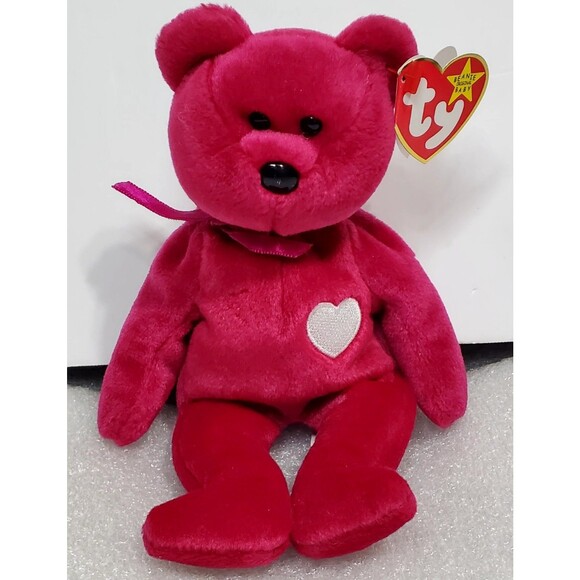 Vintage Original TY Beanie Babies Valentina The Bear 1998 W/ Errors ~ See Photos - Picture 1 of 9